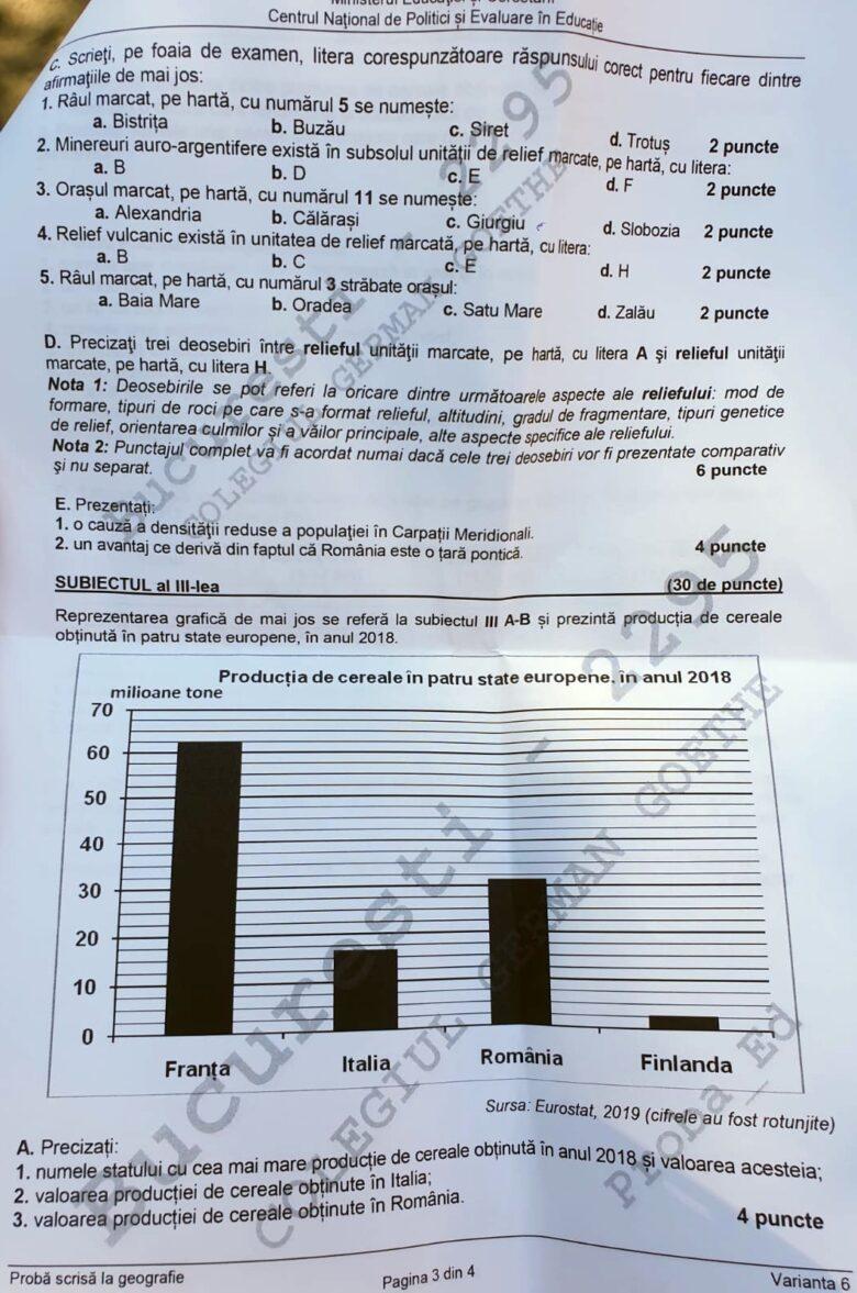 Subiecte Bacalaureat 2020. Proba la alegere. Ce le-a picat elevilor la Geografie și Logică