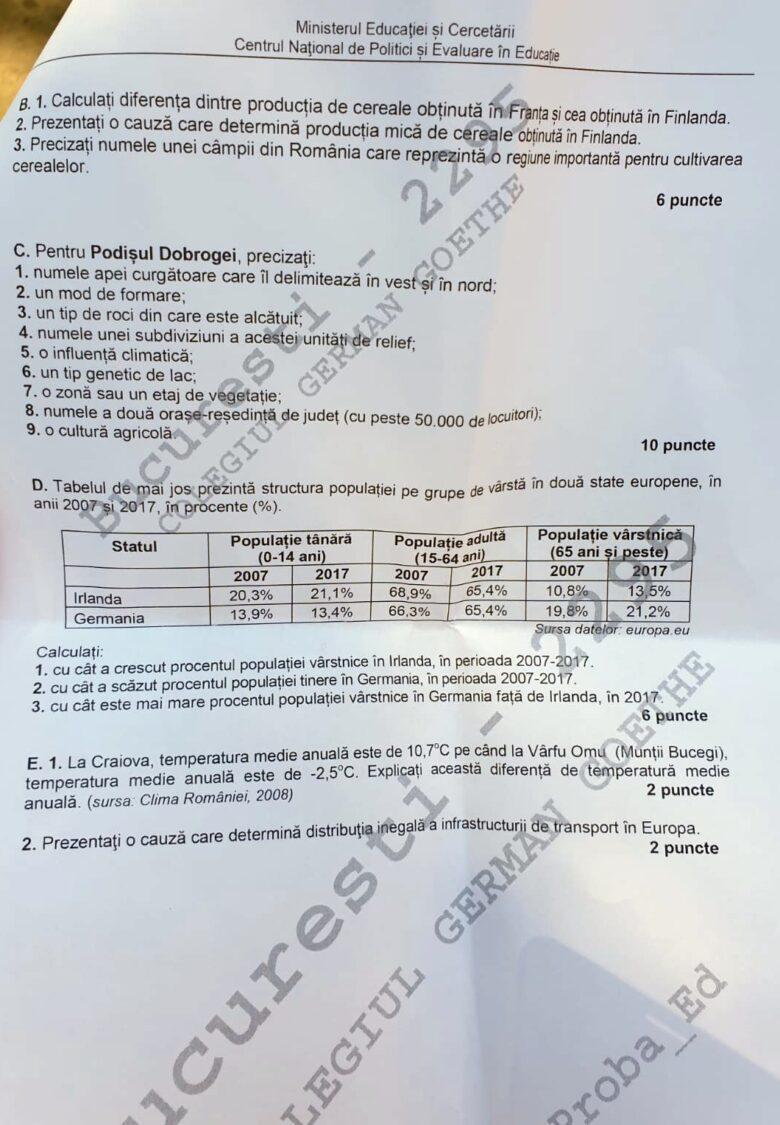 Subiecte Bacalaureat 2020. Proba la alegere. Ce le-a picat elevilor la Geografie și Logică