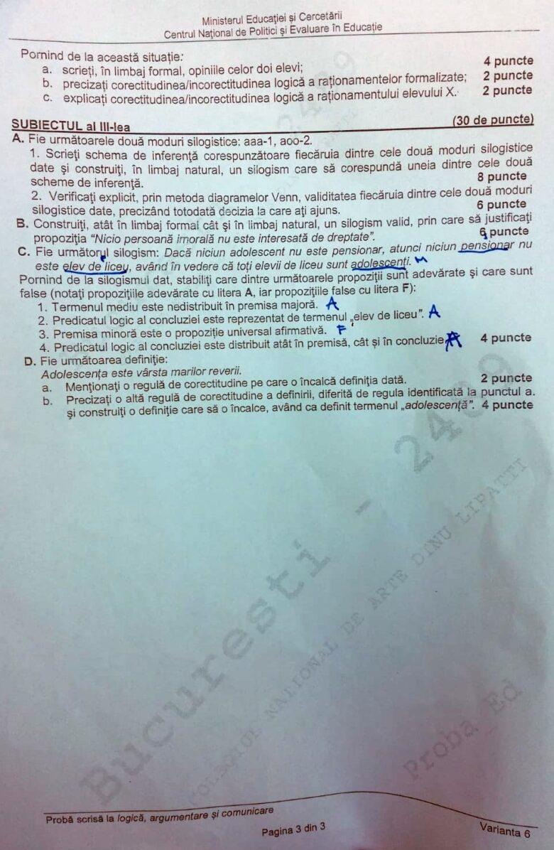 Subiecte Bacalaureat 2020. Proba la alegere. Ce le-a picat elevilor la Geografie și Logică