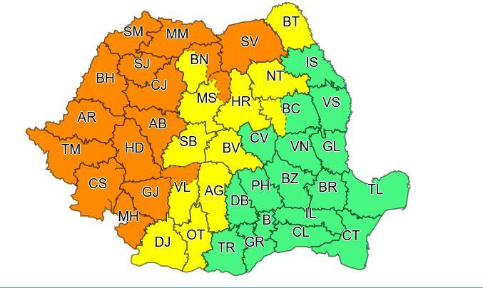 ALERTĂ meteo pentru 28 județe! Vremea o ia razna de sâmbătă, 25 iulie! Ce fenomene anunță specialiștii