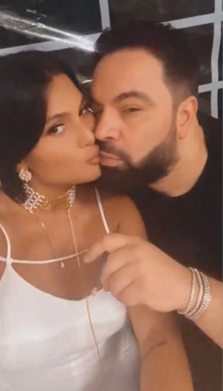 Florin Salam și Roxana Dobre, sărut pătimaș în văzul tuturor! Cei doi s-au lăsat duși de val în public | Foto