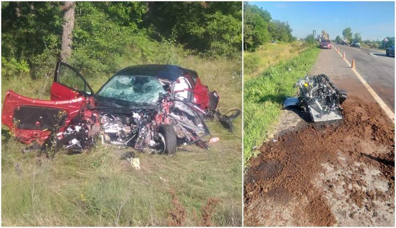 Familie distrusă la Craiova. O fetița de șase ani și tatăl său, morți în accident rutier. Doar mama s-a salvat din mormanul de fiare