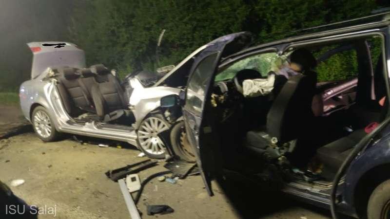 Patru morți și patru răniți grav într-un accident grav produs în Sălaj. Pe bancheta din spate a uneia dintre mașini zăcea o fată de 15 ani