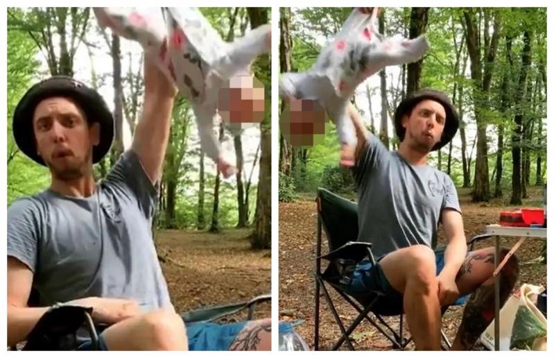 „I-ar fi putut rupe gâtul!”. Un tată și-a chinuit bebelușa, în fața camerei de filmat, pentru bani! Atenție, imagini greu de privit!