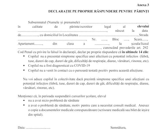 Iohannis, despre obligația părinților de a semna o declarație, înainte de a-și trimite copiii la școală. „Trebuie să își asume răspunderea”