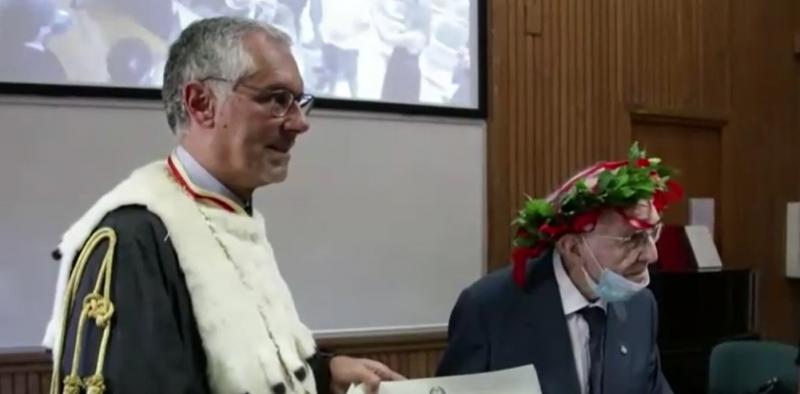 Șef de promoție la 96 de ani! Bătrânul este cel mai în vârstă absolvent de facultate din Italia | Foto