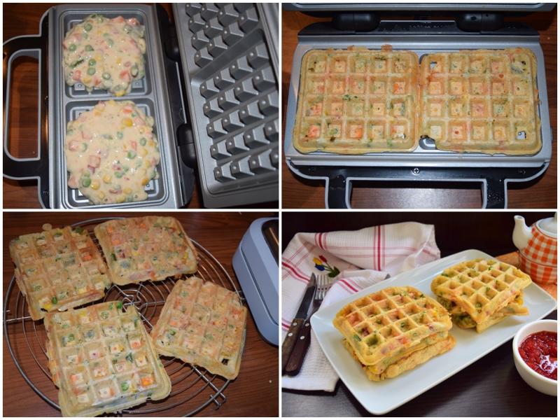 Vafe aperitiv cu legume mexicane. Rețetă de post