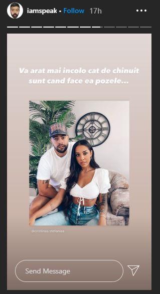 Speak a dat-o de gol pe Ștefania. Ce face iubita lui înainte de a publica orice poza pe Instagram