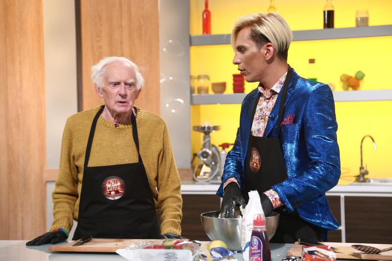 Florin Marin și partenerul său  de 81 de ani au făcut show la „Chefi la cuțite”! Dezvăluirile britanicului despre român