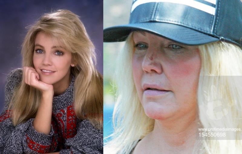 2 poze cu heather , una din tinerete si una din prezent, facute in colaj