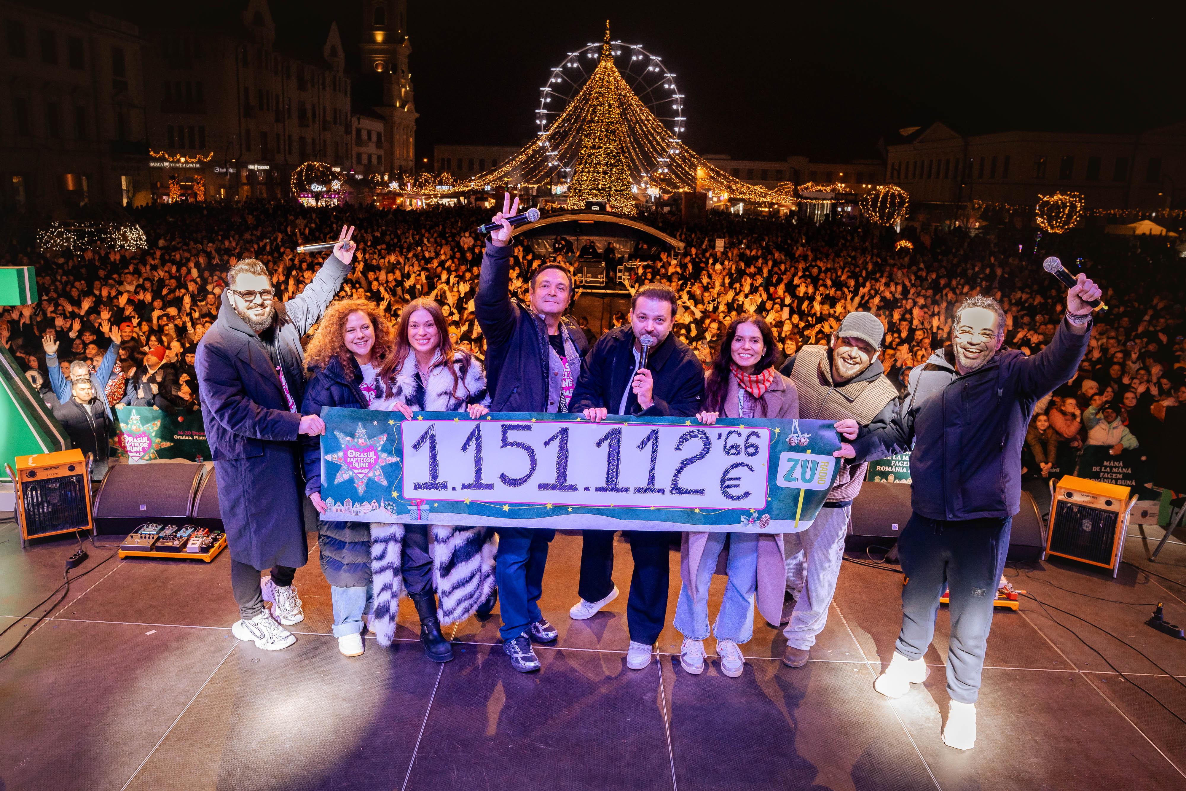 Orașul Faptelor Bune 2025. Împreună cu voi am strâns 1.151.112,66 euro. România, tu ești Omenia!