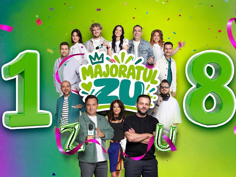 Urmărește LIVE Majoratul ZU! Sărbătorim 18 ani de ZU cu un party de neuitat la Berăria H