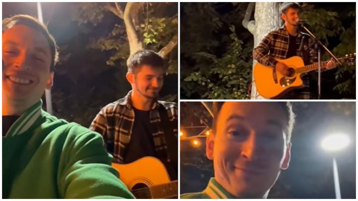 Cum a reacționat Denis Roabeș de la The Motans când a auzit un tânăr care îi cânta melodiile în parc | VIDEO