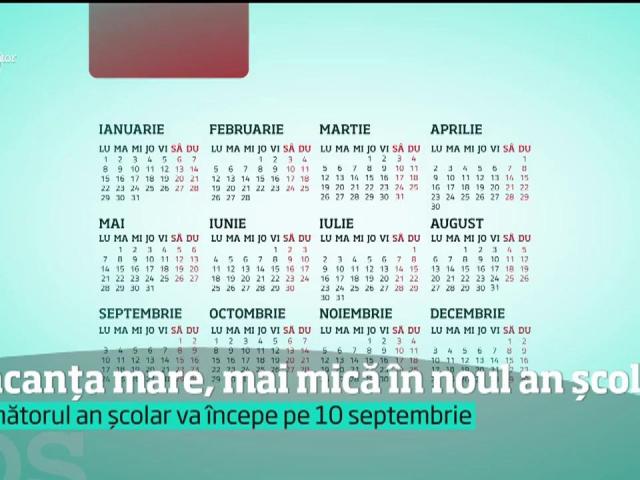 Calendar școlar 2018 2019 Noua Vacanță Incep Din Nou Cursurile Luni
