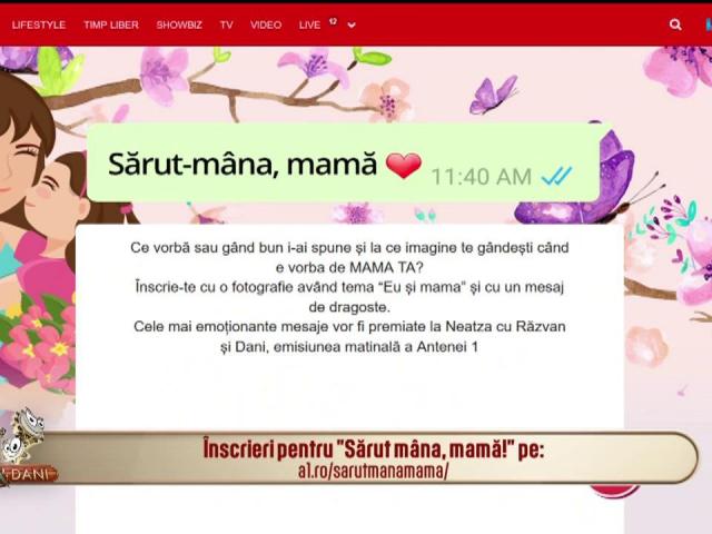 Campania Sarut Mana Mamă Revine La Neatza Antena 1