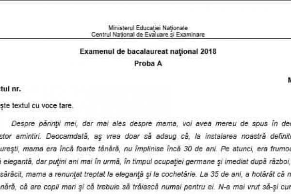 Bac 2018 Modele De Subiecte Pentru Examenele Orale Din Februarie Absolventii De Liceu Sustin Luna Viitoare Competentele Lingvistice Si Digitale Hotnews Mobile