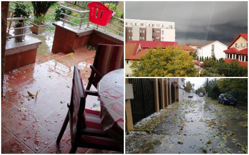 Furtună în Mamaia Sat, luni dimineață