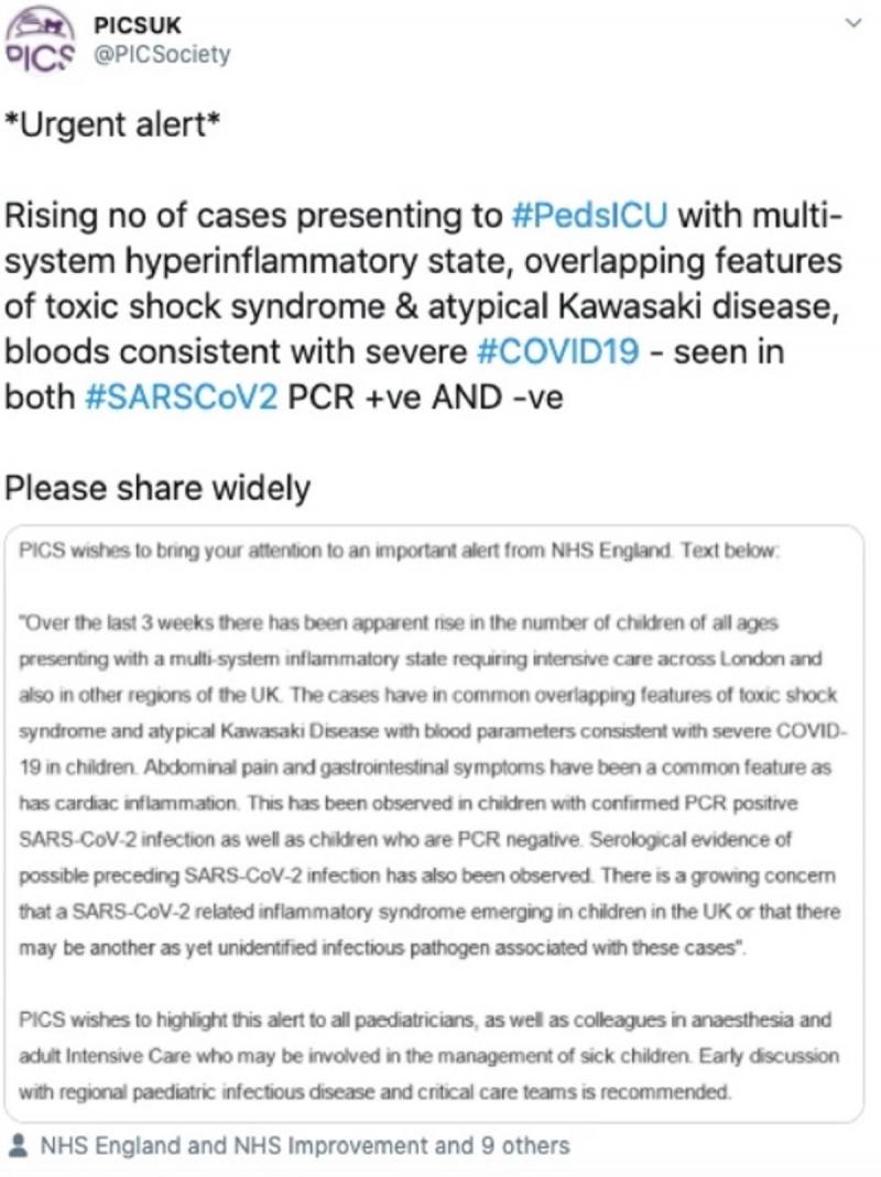 Mai mulți copii au ajuns la terapie intensivă posibil din cauza unor afecțiuni legate de coronavirus