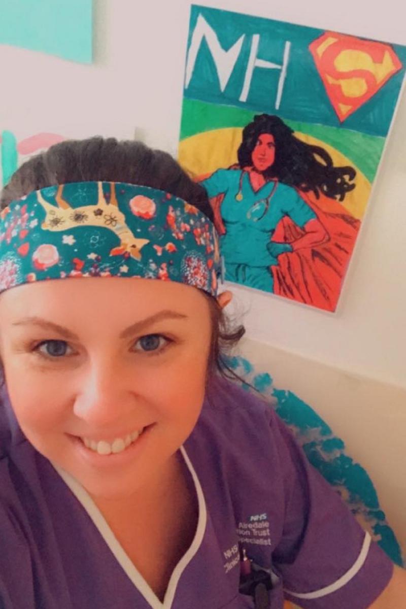 Kelly Ward a îngrijit pacienți Covid-19 timp de mai multe săptămâni, la Royal Hospital din Bradford