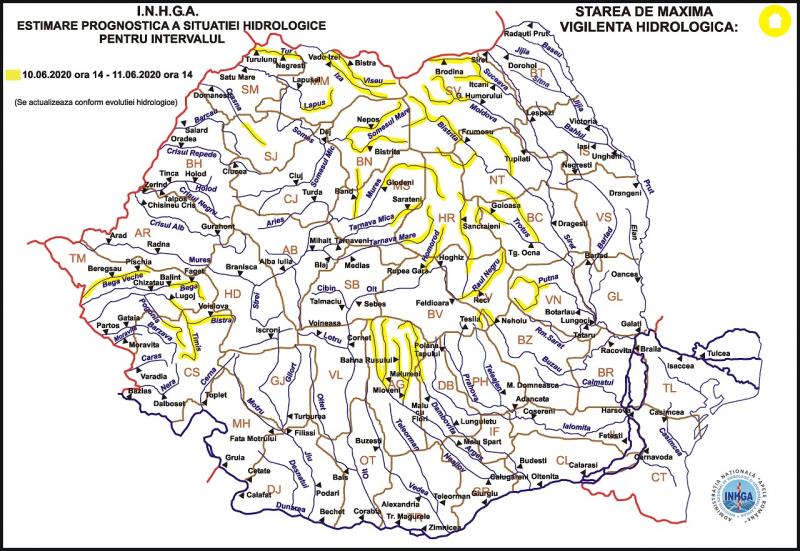 Cod galben de inundații