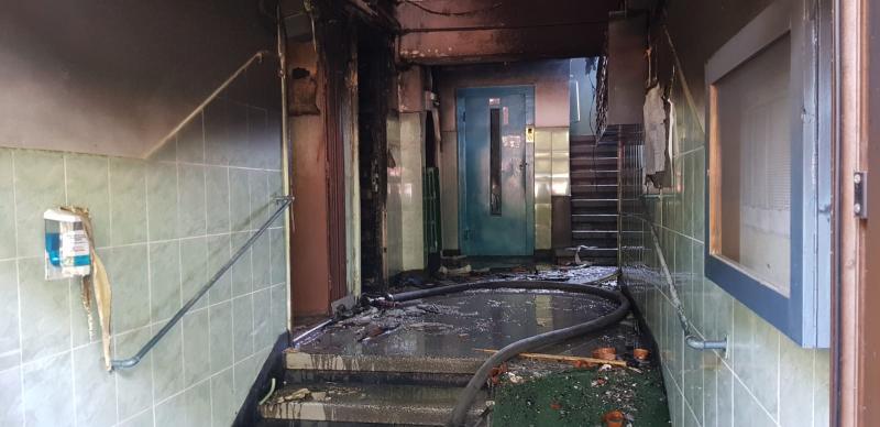 Explozia a avut loc la un apartament de la parter