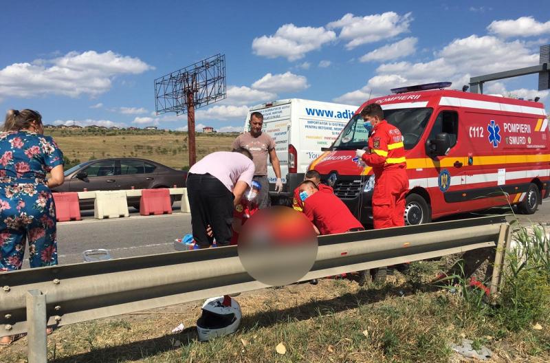 Accident de motocicletă în Iași