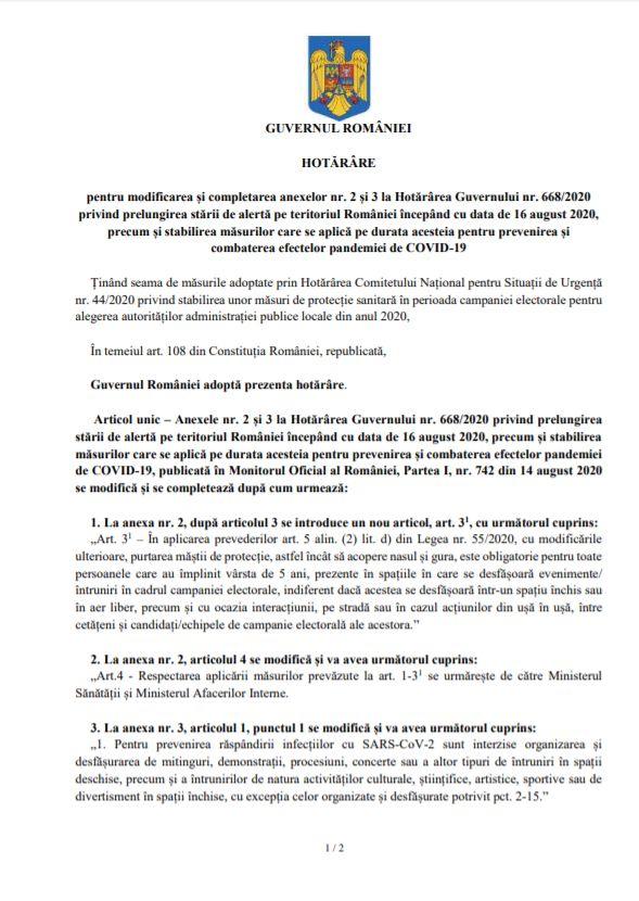 Alegeri locale 2020 - Măsuri şi reguli speciale (1)