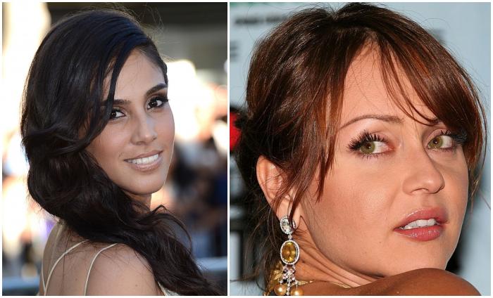 Sandra Echeverria este îmbrăcat într-o rochie cu bretele subțiri, iar Gabriela Spanic are părul prins