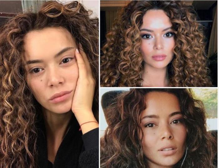 Seray Kaya are părul cârlionțat în serialul "Femeie în înfruntarea destinului"