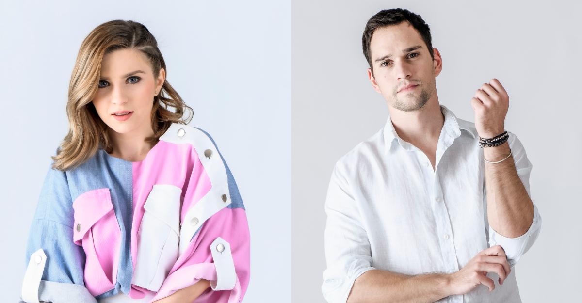 Cristina Ciobănașu și Vlad Gherman, fotografii de studio pentru serialul Adela