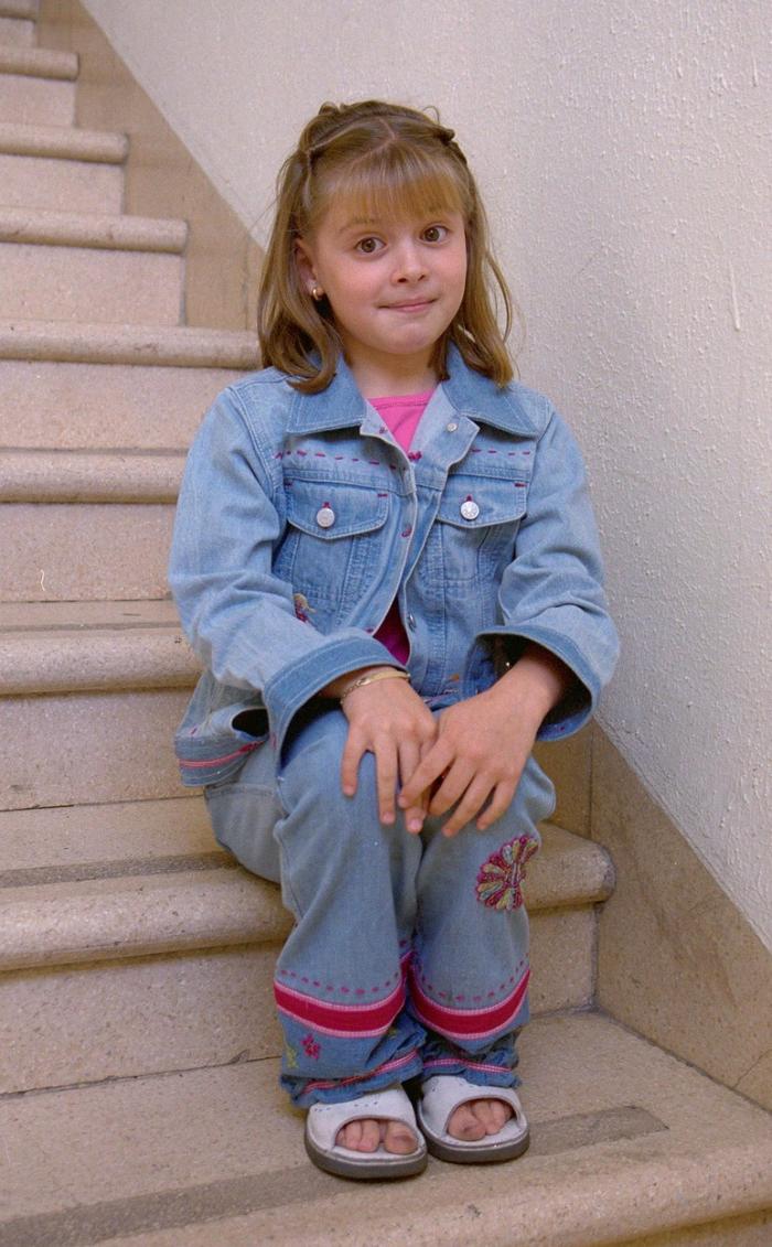 Daniela Aedo îmbrăcată în denim pe vremea când juca rolul lui Dulce Maria