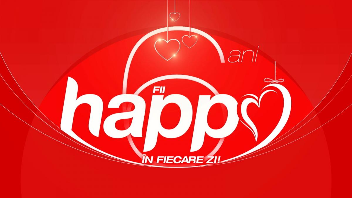 Logo Happy Channel pe fundal roșu