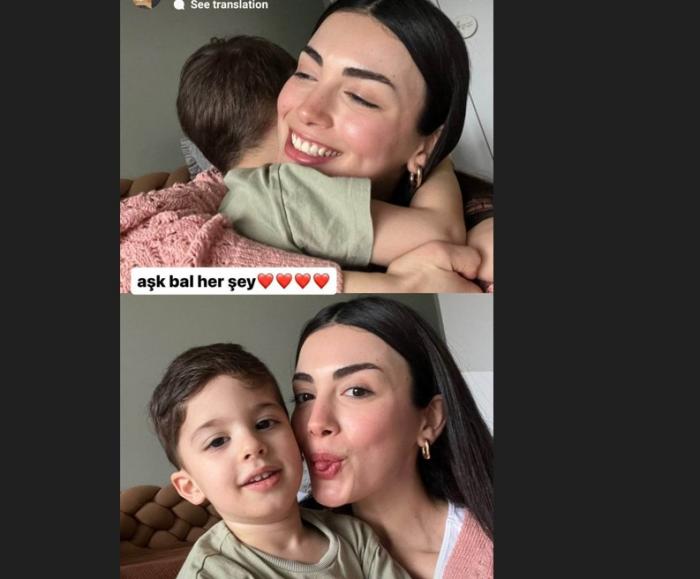 Ozge Yagiz poartă părul lung, desprins