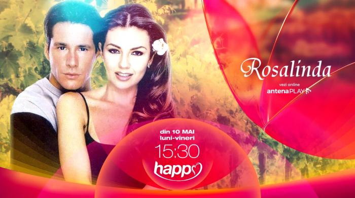 personajele din rosalinda pe un fundal maro cu roșu