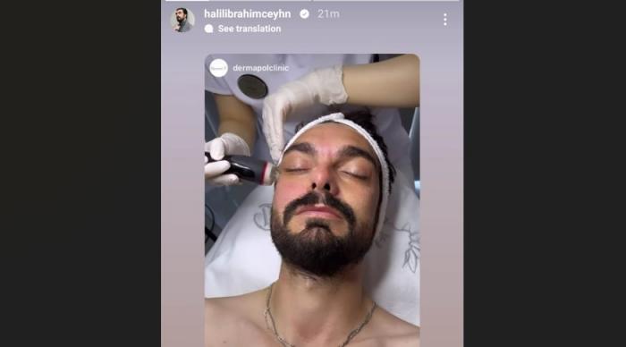 Halil Ibrahim Ceyhan se află la salonul de cosmetică