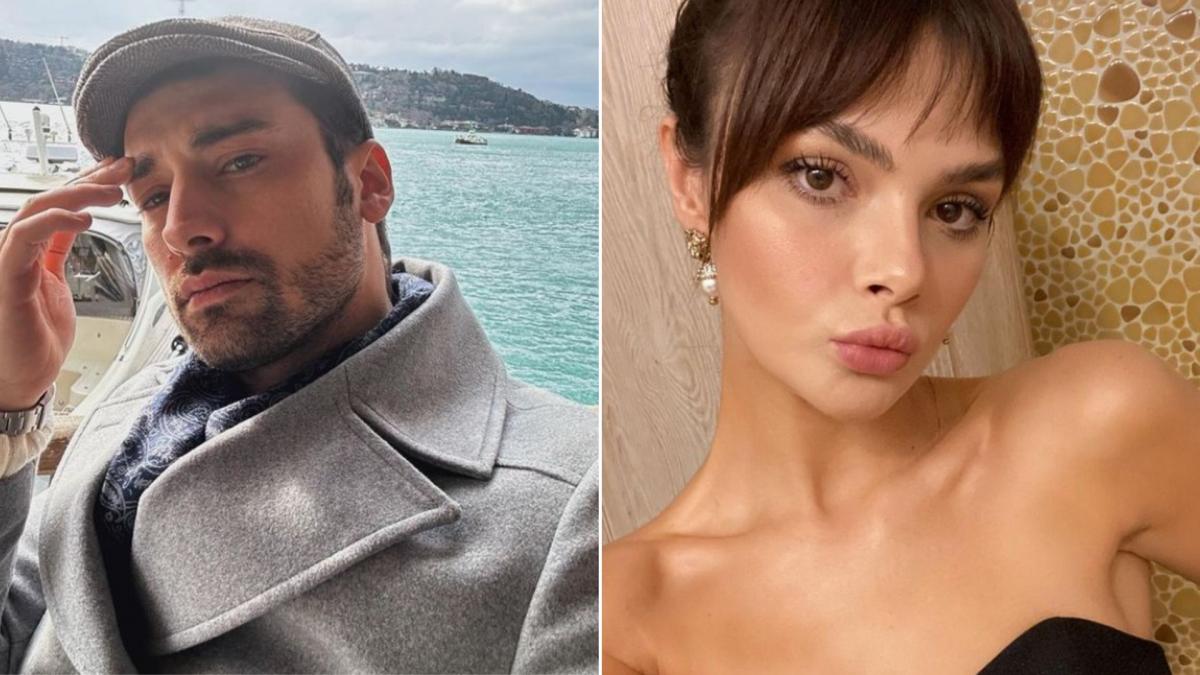 colaj de imagini cu Alp Navruz și Sinem Ünsal