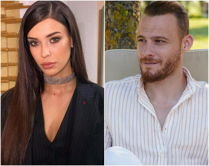 actriță poartă o rochie neagră, actor poartă o cămașă albă
