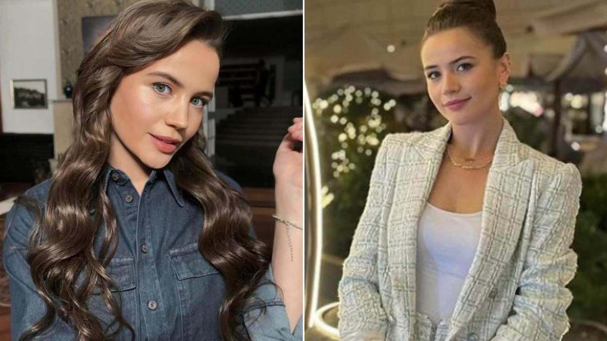 colaj de imagini cu actrita Yağmur Yüksel