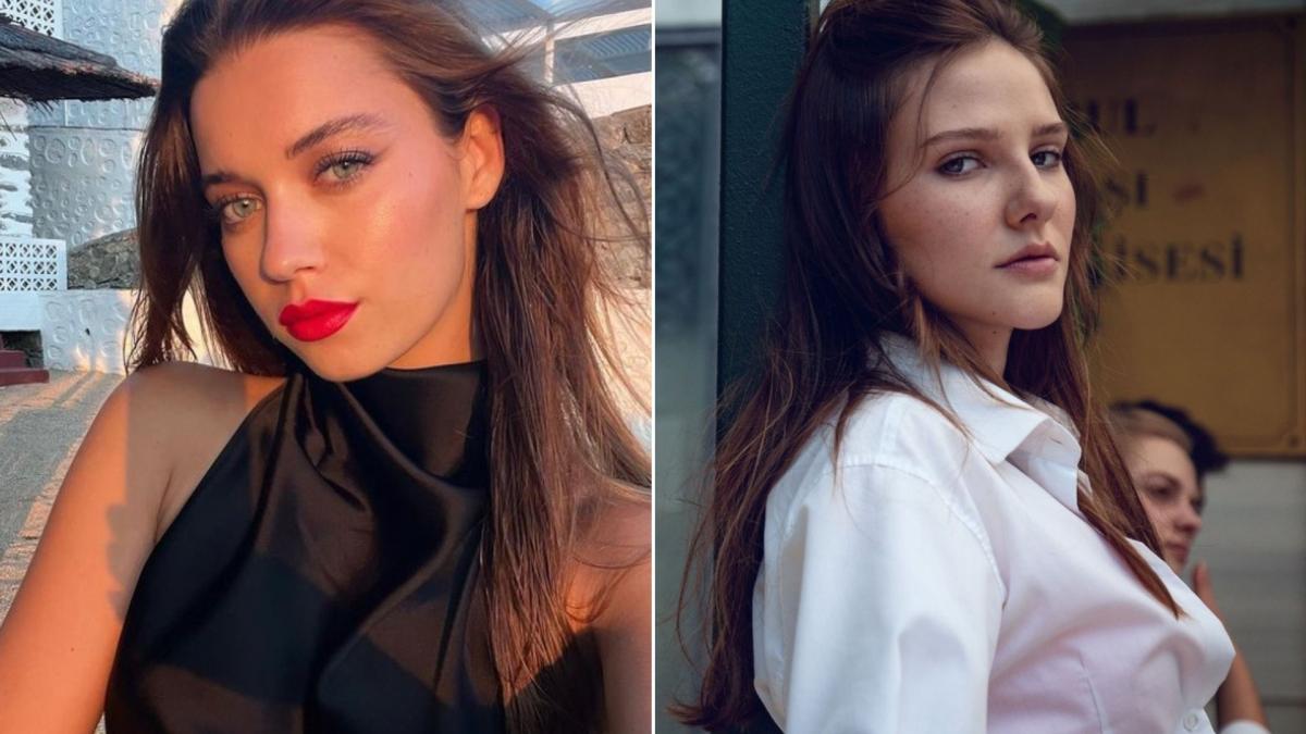 colaj de imagini cu Afra Saraçoğlu și Alina Boz