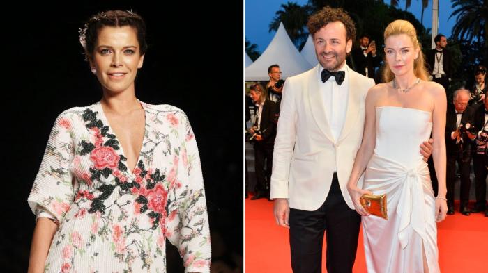 colaj de imagini cu actrita Begüm Kütük si sotul ei