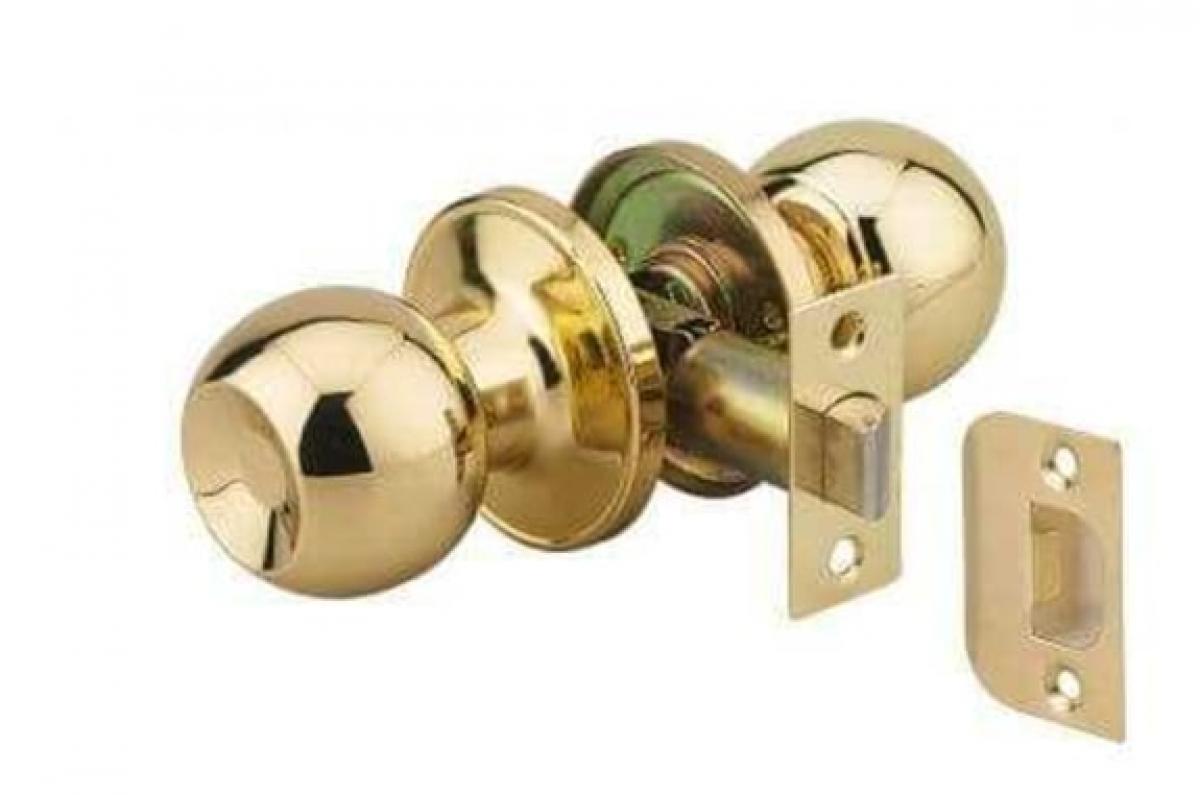 broască pentru ușă argintie