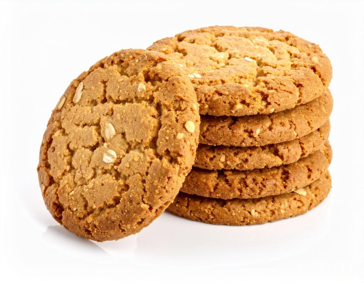 mai mulți biscuiți pe un fundal alb