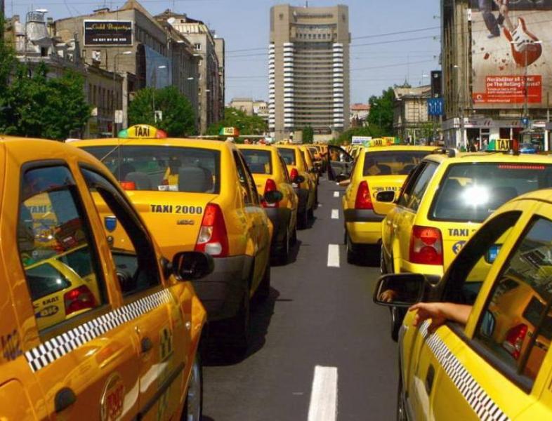 Protest al taximetriștilor, astăzi, în zeci de orașe din țară