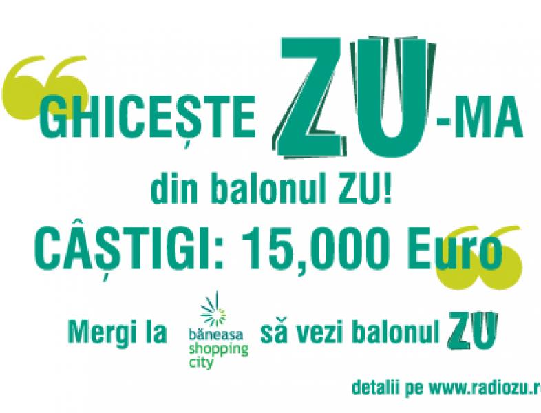 Radio ZU lanseaza duma, tu ghiceste Zu-ma! Castiga 15,000 de euro cu Radio ZU