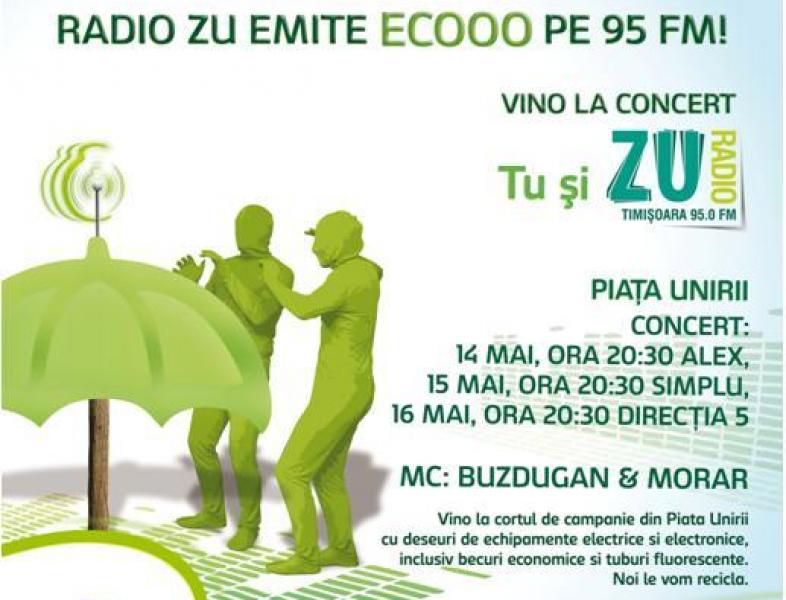 Radio ZU emite Eco la Timisoara. De acum orasul tau este mai verde