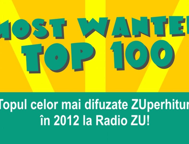 MOST WANTED TOP 100. Cele mai difuzate ZUperhituri in 2012