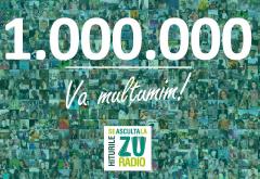 Radio ZU are 1 milion de fani pe Facebook