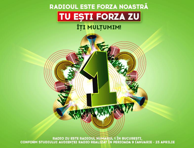 Forza ta ne ține sus. Radio ZU este din nou nr. 1 în audiențe!