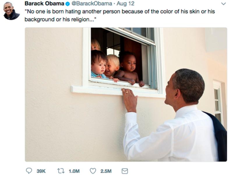 Barrack Obama a postat cel mai popular mesaj din istoria Twitter