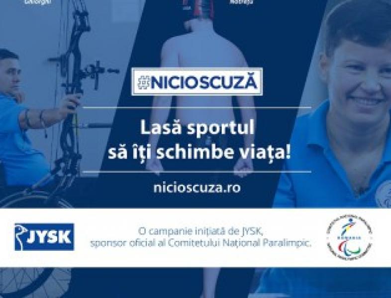 #nicioscuză, campania care promovează sportul prin intermediul sportivilor paralimpici români
